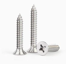 M2 Stainless Phillips Countersunk Flat Head Self Tapping Sheet Metal Wood Screws