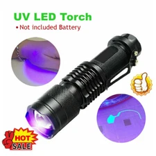 UV Ultra Violet LED Flashlight Blacklight Light 395 NM Inspection Lamp Torch