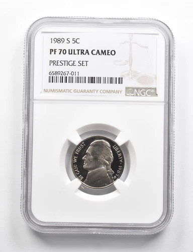 PF70 UCAM 1989-S Jefferson Nickel Prestige Set NGC RARE PEDIGREE *9780