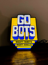 Go Bots - Mighty Robots - Mighty Vehicles - LED Light up logo/Wall Art