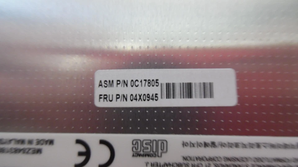 Unidad grabadora DVD±RW original OEM para Lenovo ThinkPad Edge E431 -GU70N- probada Foto 4 de 4