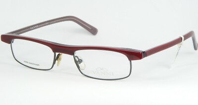 VANNI Occhiali 5005 A62 Rot/Gunmetal Brille Brillengestell 48-18-140mm Italien