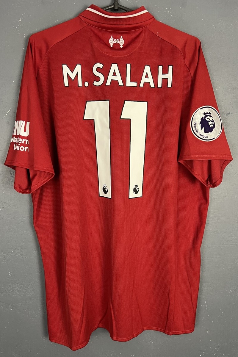 MEN FC LIVERPOOL 2018/2019 MOHAMED SALAH 11 SOCCER FOOTBALL SHIRT