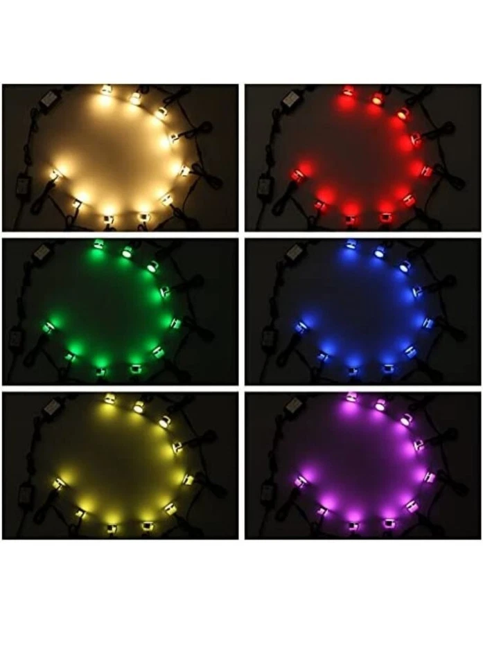 Luces de cubierta LED FVTLED (paquete de 30) RGBW multicolor bajo voltaje empotradas en tierra Foto 2 de 4