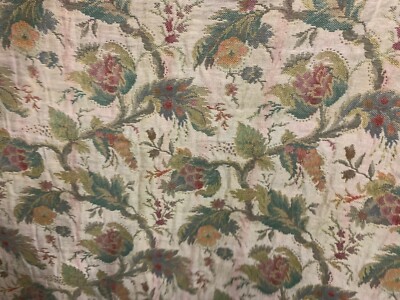 Rare and Precious Vintage Goblin Fabric with Floral Pattern.  99 Per 2 Meters