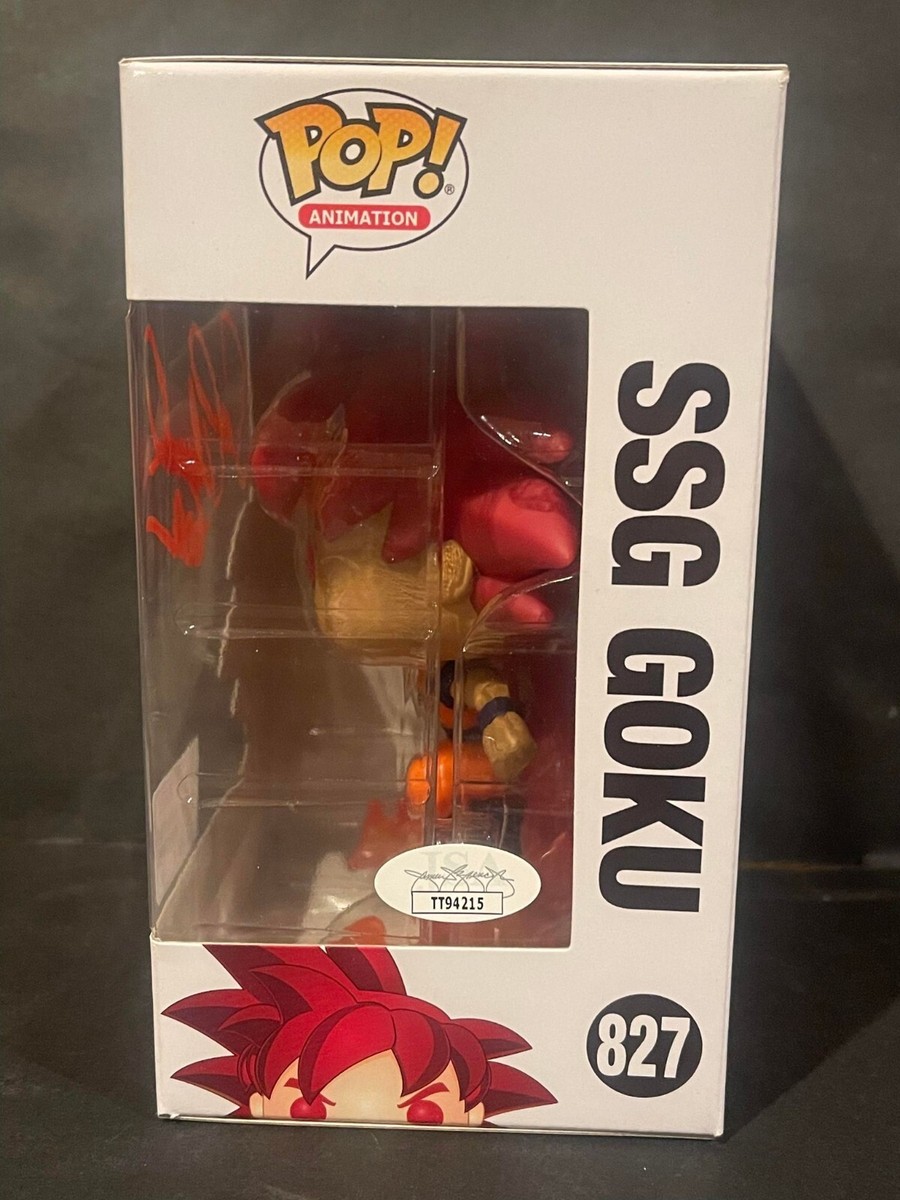 FUNKO POP! Dragon Ball 2020 SDCC SSG Goku #827 Sean Schmmel Signed