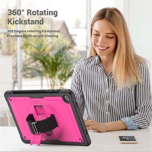Tablet Case Shockproof Rotating Stand Cover Strap For Samsung Galaxy Tab A9 A9+ - Picture 81 of 93