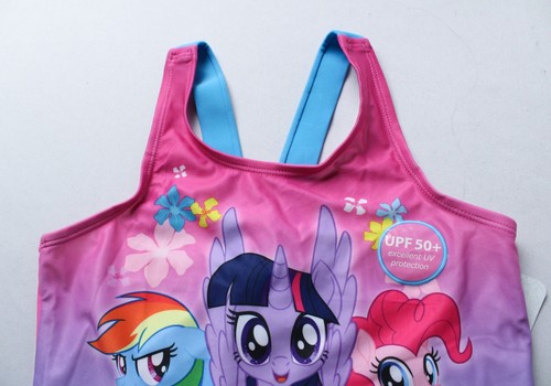 My Little Pony Women's Girl's Two Piece Tankini Swimsuit EJ3 Pink Size 10/12 - Picture 7 of 12
