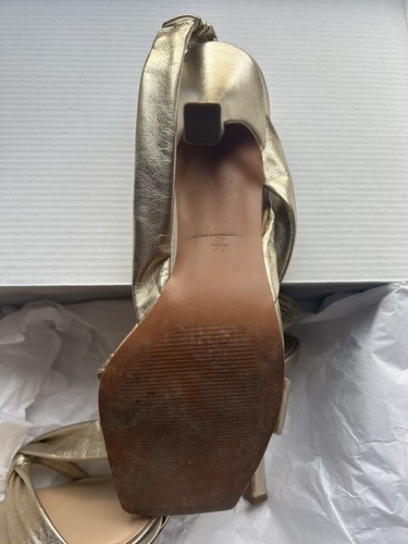 Next Signature Gold Sandal Size 6.5 - Picture 4 of 6