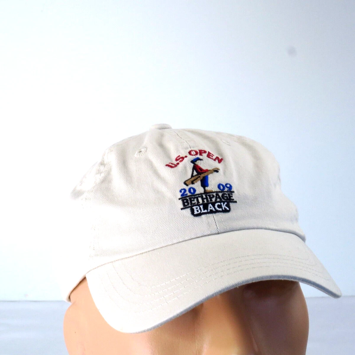 Casquette de golf réglable beige US OPEN 2009 Bethpage noire