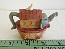 Vintage Noahs Ark Mini Resin Teapot
