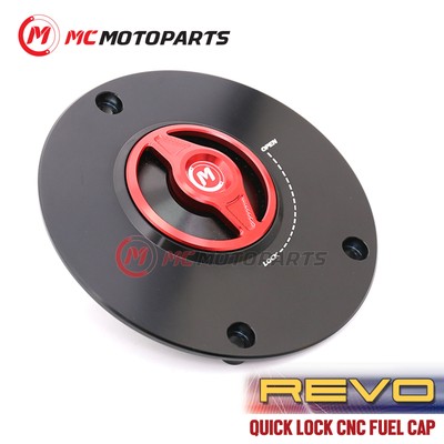CNC Red Quick Lock Fuel Cap For Z1000 07 08 09 10 11 12 13