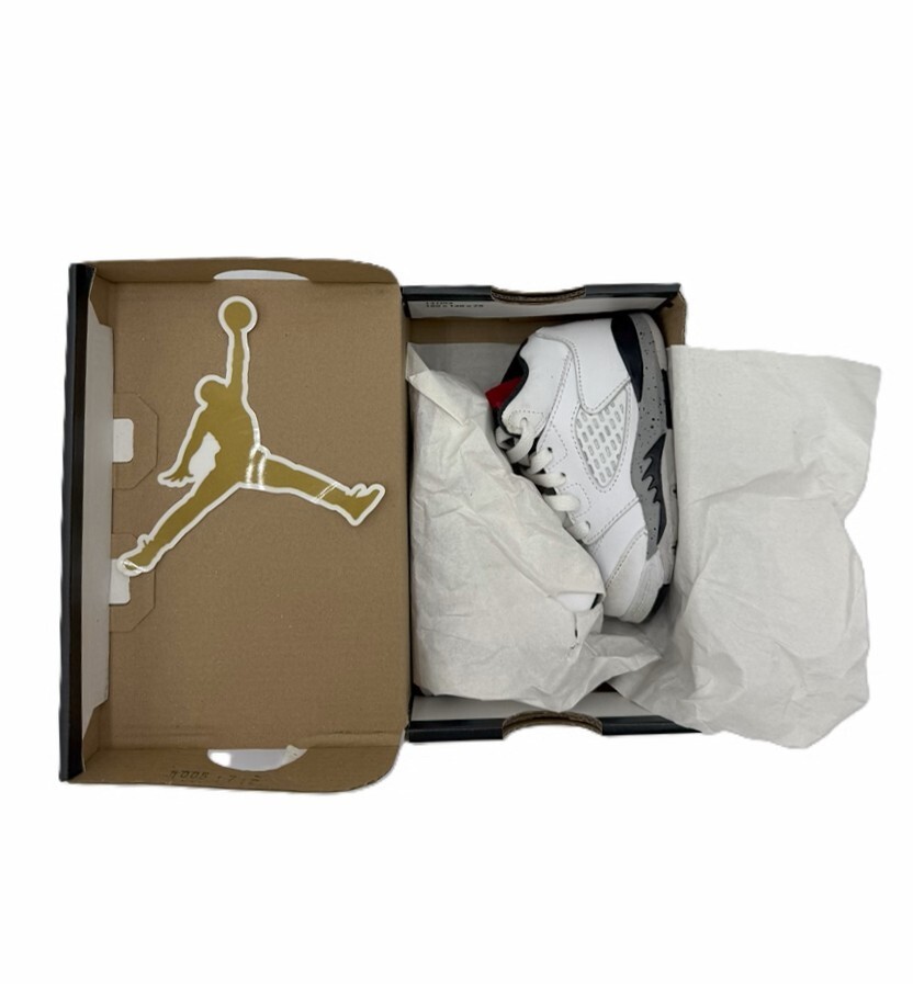 Nike Air Jordan Toddler Kid 5 White Cement Retro BT 440890-1