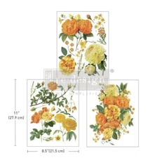 My Honey - Redesign With Prima Middy Transfer, Rub On Furniture Floral Decal