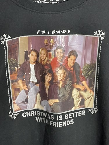 FRIENDS Sweater Womens 2XL Black Cut Off PullOver - Picture 2 of 5