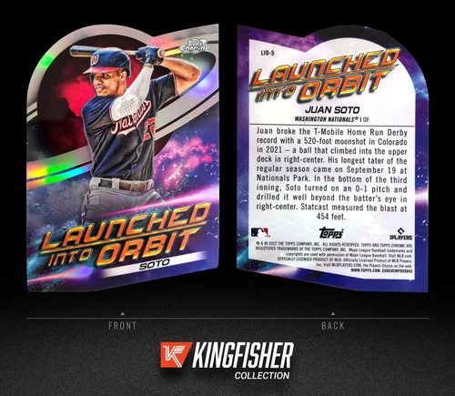 Juan Soto 2022 Topps Chrome Cosmic Launched Into Orbit #LIO-5 Nationals