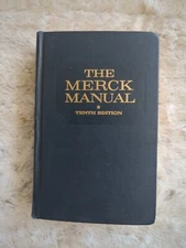 THE MERCK MANUAL Diagnosis & Therapy 10th EDITION 1961 Index Tabs Illustrated