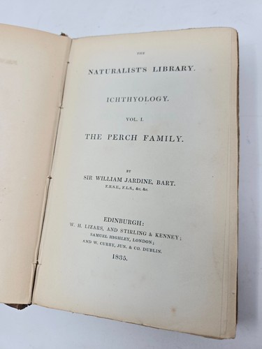 The Naturalist’s Library Ichthyology Vol. I Jardine 1835 – Perch Family - Picture 6 of 11