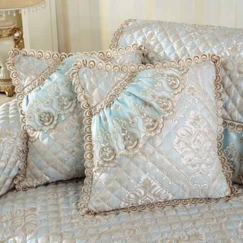 Lace Cushion Covers Dentelle Throw Pillow Cases Zip Up Vintage Royal Home Decor - Afbeelding 3 van 26