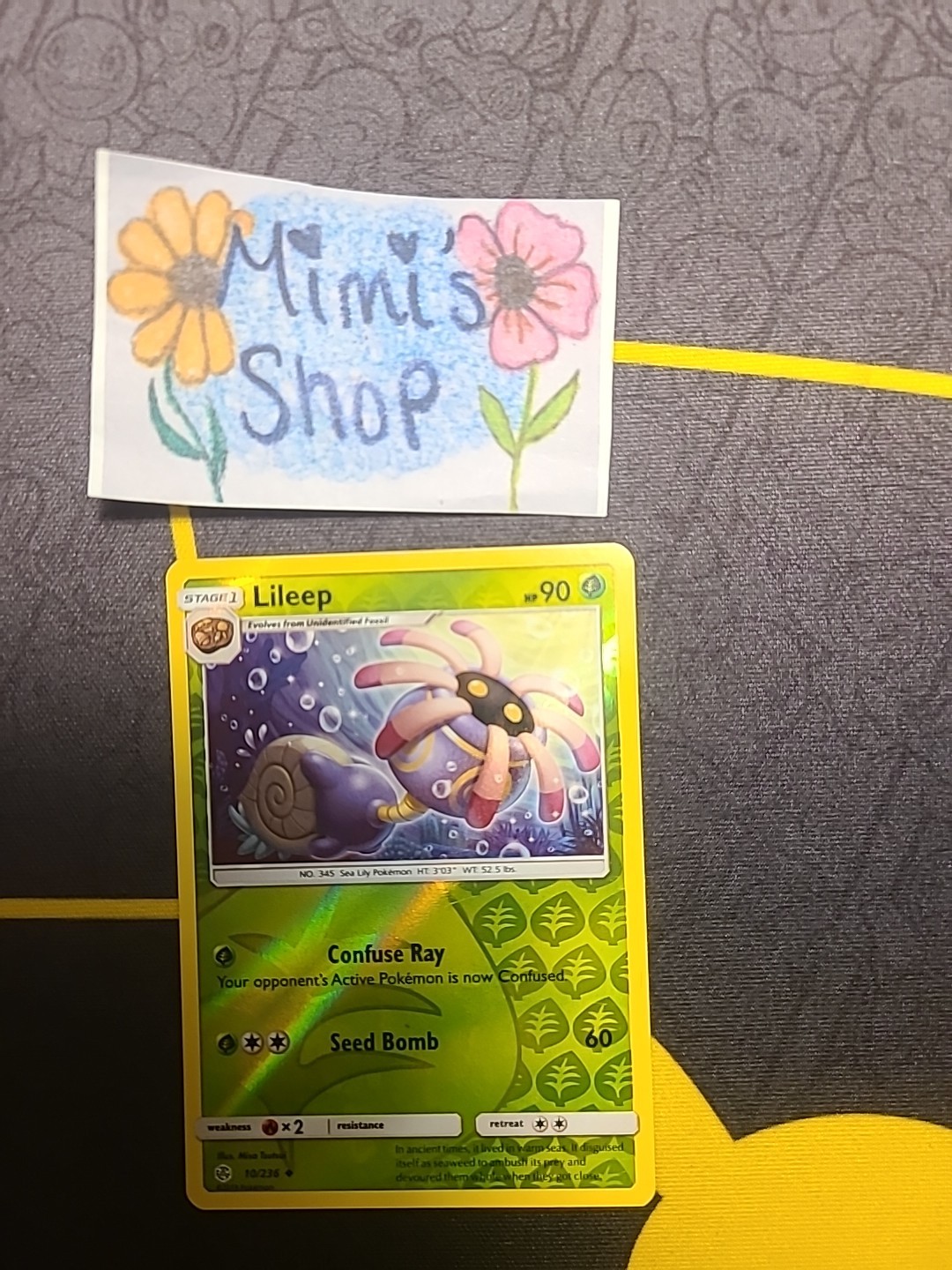 Lileep Reverse Holo Uncommon SM - Cosmic Eclipse 10/236 LP
