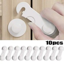 10PCS Baby Safety Locks Cabinet Locks Room Locks Drawer Locks Anti-Pinch Folio L