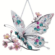 Hanging Diamond Art Kits for Adults Pendant Butterfly, Special Shaped Crystal