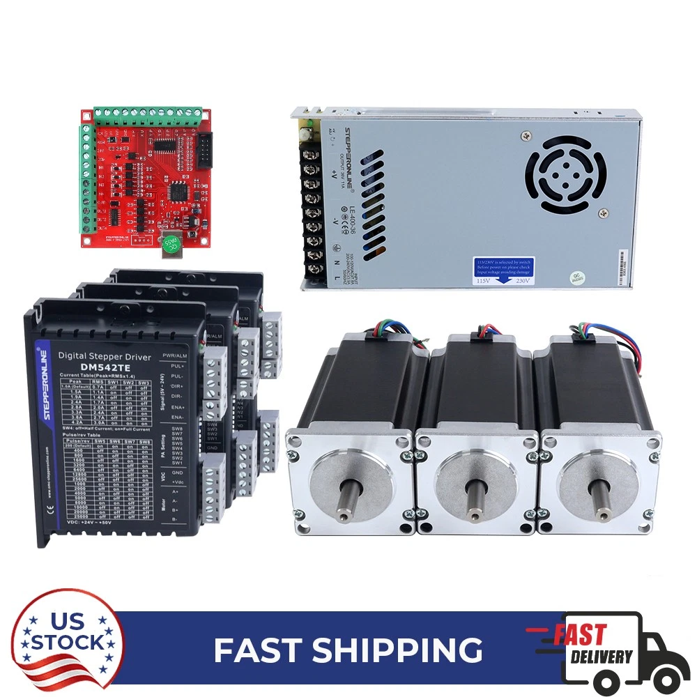 STEPPERONLINE Kit de moteur pas à pas 1 axe Closed Loop 3,0 Nm 1000PPR