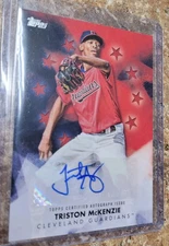 2024 Topps #BSA-TMC Triston McKenzie Baseball Stars Autographs Red #/25 SP