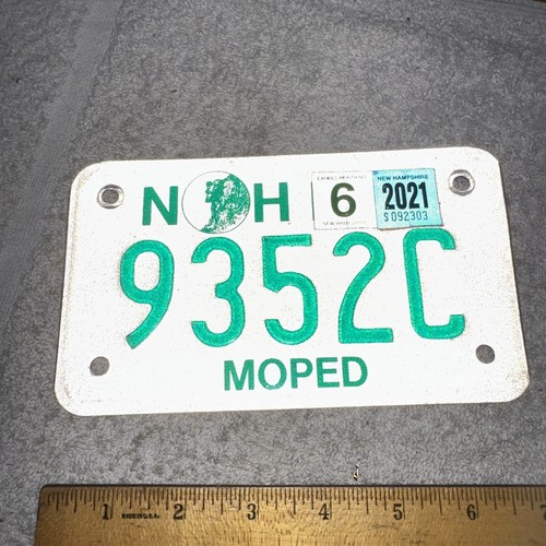 New Hampshire License Plate – Old Man Mountain Craft Grade, Random Letters & Numbers