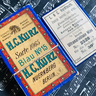 1878 90 H.C.KURZ NUREMBERG L.C.HARDTMUTH AUSTRIA PENCIL LEAD BOX ANTIQUE WRITING