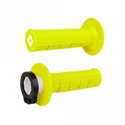 ODI (Griffe) Lock-On - Half Waffle V2 - 2T & 4T / Fluo Yellow
