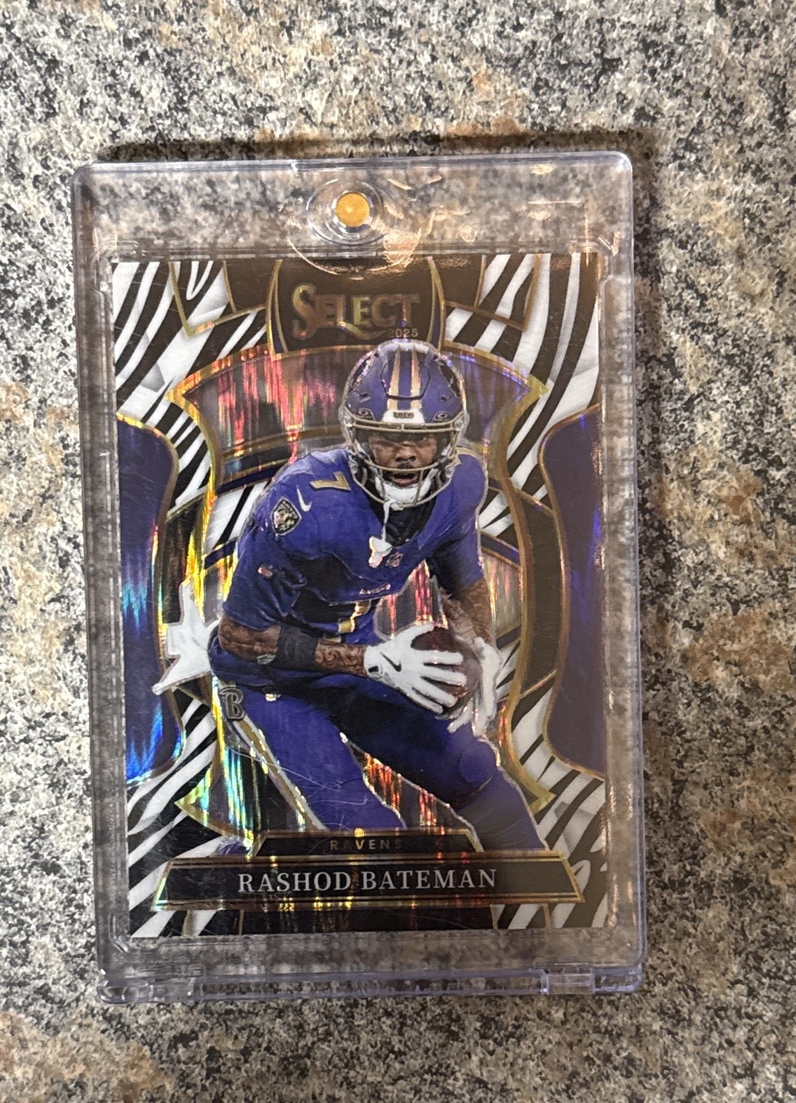 2025 Panini Select - Concourse Rashod Bateman #62 Zebra Prizm