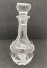 Decanter vino Cockburns Port con tappo in vetro inciso barca a vela whisky 10,5"