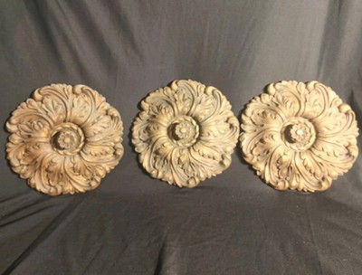 Hollywood Regency Medallions Vtg Home Interior Wall Art Unique Lane Credenza 
