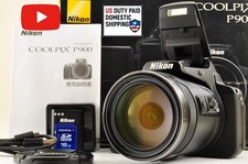 Mint Nikon COOLPIX P900 Black 83x zoom 16MP Compact Digital Camera US Ship