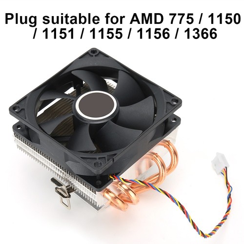 CPU Cooler Push Down Blow Down 4 Brass Pipe 4 Pin Non Light For 775 / 136 FY - Afbeelding 6 van 10