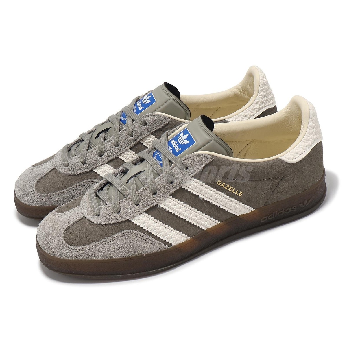 adidas gazelle silver green womens KNOWEAR — Adidas Originals - Gazelle Indoor - Core Black Cream White Gold  Metallic main image 0