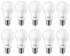 Philips 10x LED A60, E27, Warmweiß 2700K, 15...