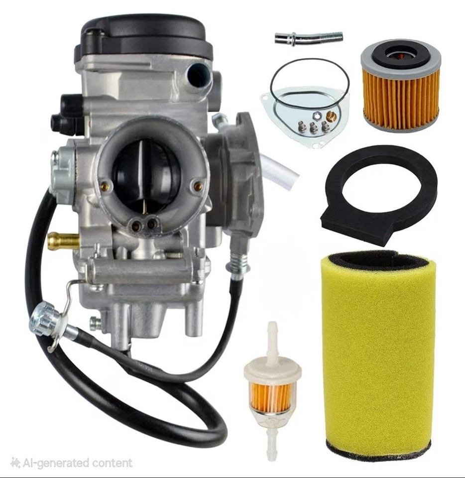 Nuevo juego de carburador para Yamaha Kodiak 400 YFM400 Big Bear 400 2000-2006 Foto 3 de 4
