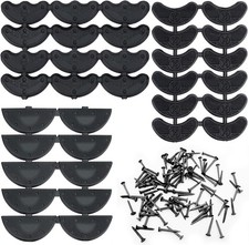 24Pairs Rubber Heel Plates Sole Sheet Heel Repair Pad for Men Women Shoes