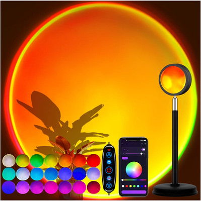 Sunset Lamp Projector with APP Control - 21 Color Changing LED Sunset Light, 180