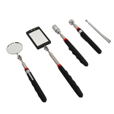 Telescopic Pick Up Tool Magnetic Grabber Telescoping Circular Inspection Mirror