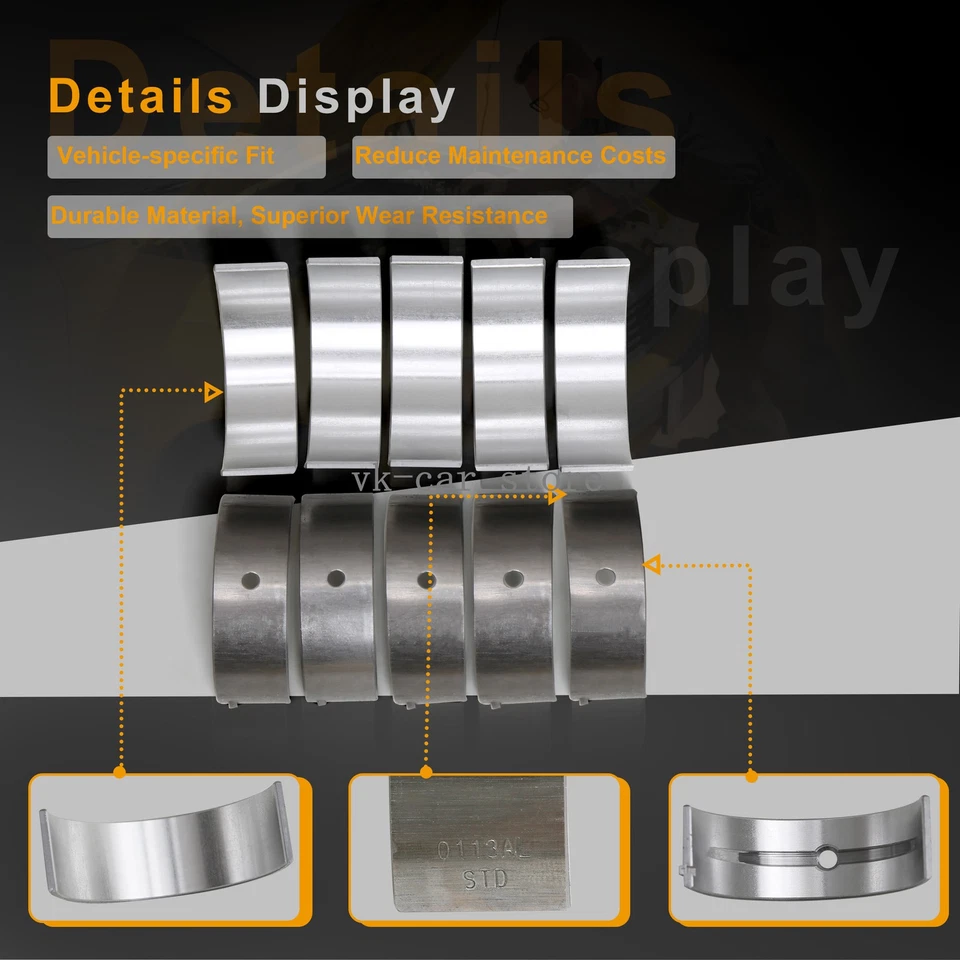 Main Crankshaft Bearing Set Fit For BMW BMW 116i 118i 120i F20 MINI COOPER 1.6L - Image 4 of 4