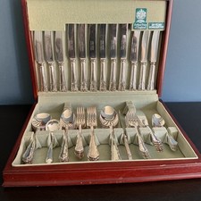 Arthur Price Dubarry Vintage EPNS A1 Cutlery Set 6 Place Settings