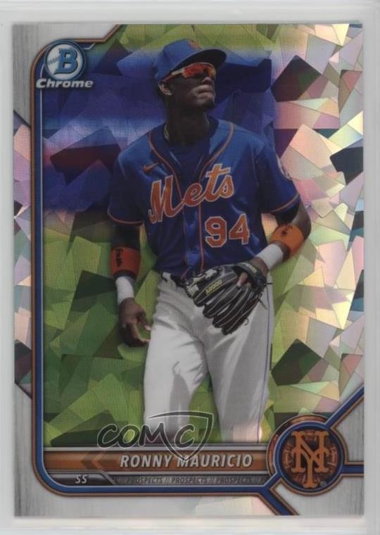 2022 Bowman Chrome Prospects Atomic Refractor Ronny Mauricio #BCP-16 0vt8