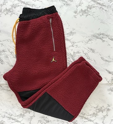 Nike Air Jordan Sherpa Fleece Jogger Pants Athletic DV1569-680 Men s Size Large