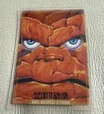 2024 Skybox Marvel Masterpieces ’92 Platinum Thing Clear Cut #91