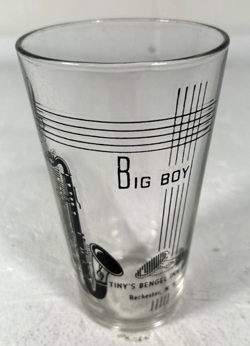 Vtg Pint Glass Tiny's Bengel Inn (1960's) Rochester NY