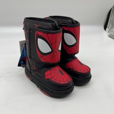 Spider-Man by Marvel Toddler Boys Winter Light-up Mid-Calf Boot Black Size 6