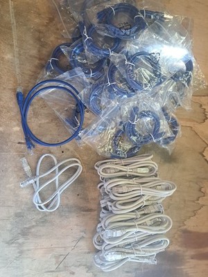 Restposten Konvolut Netzwerkkabel 60 Stück Cat 5e 1m